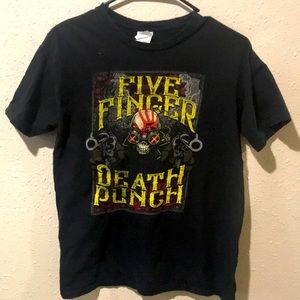 Five Finger Death Punch band T-Shirt. Size M. Black.